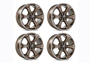 Ford F-150 Wheel Kit - Ford Racing - 22in, Set Of 4, Offset 44mm, w/Center Caps - Sinister Bronze - `15-`23